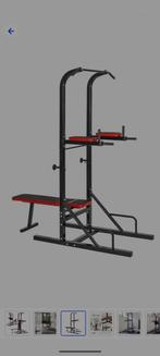 tectake bench press/ pull up bar en leg raise, Sport en Fitness, Ophalen, Gebruikt