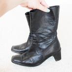 Mooie Zwart Leren Marc O'Polo Laarsjes s15 (Maat 40) € 45,-, Verzenden, Zwart, Lage of Enkellaarzen, Zo goed als nieuw