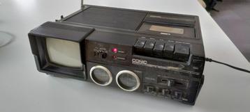 Draagbare radio/cassette/ZW TV toestel