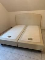 Ergosleep boxspring + Sleepy matras – gebruikssporen, Huis en Inrichting, Ophalen, Zo goed als nieuw, Crème, 200 cm
