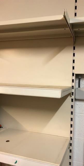 LOT étagères métalliques TEGOMETALL blanches, Huis en Inrichting, Woonaccessoires | Etagères, Gebruikt, Ophalen