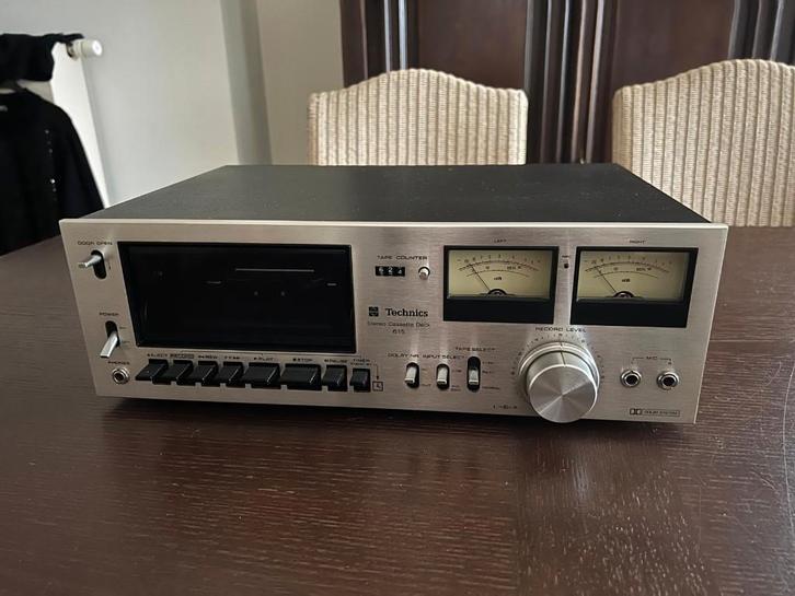 Technics Cassettedeck model 615, TV, Hi-fi & Vidéo, Decks cassettes, Simple, Enlèvement