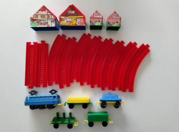 Coffret de train en plastique Herbart vintage - locomotive e, Enlèvement ou Envoi, Utilisé
