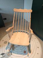 Vintage schommelstoel in natuurkleur, Huis en Inrichting, Stoelen, Ophalen, Nieuw