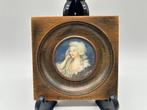 Miniature d'une dame de qualité peinte et signée, Ophalen of Verzenden