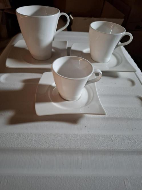 Koffiekopjes met bordjes, Antiek en Kunst, Antiek | Servies compleet, Ophalen