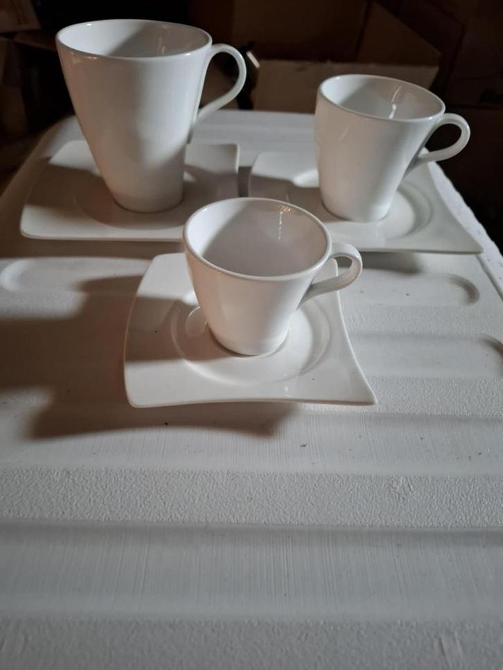 Koffiekopjes met bordjes, Antiek en Kunst, Antiek | Servies compleet, Ophalen