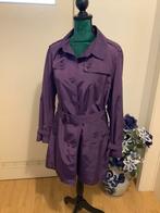 Trenchcoat Clarina Sportswear, Kleding | Dames, Maat 38/40 (M), Ophalen of Verzenden, Zo goed als nieuw, Paars