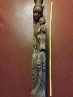 Groot massief hout madona met kind, Ophalen of Verzenden