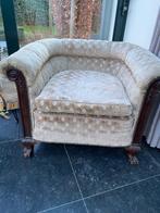 Chesterfield zetels, Huis en Inrichting, Gebruikt, Eenpersoons, Minder dan 75 cm, Rechte bank