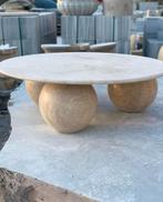 Prachtige Travertijn Salontafel – Organisch Design – Nieuw, Ophalen, Nieuw