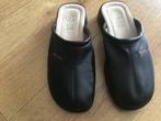 Zwarte leren pantoffels, Ophalen, Zwart, Zo goed als nieuw, Pantoffels of Sloffen