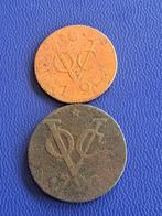 1790 Utrecht VOC 1 en 2 duit, Timbres & Monnaies, Monnaies | Pays-Bas, Autres valeurs, Série, Envoi, Avant le royaume