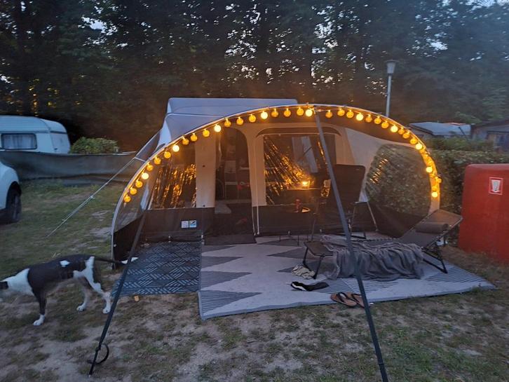 Vouwagen lichtgrijs donkergrijs, Caravans en Kamperen, Vouwwagens, Lichtgrijs, Ophalen