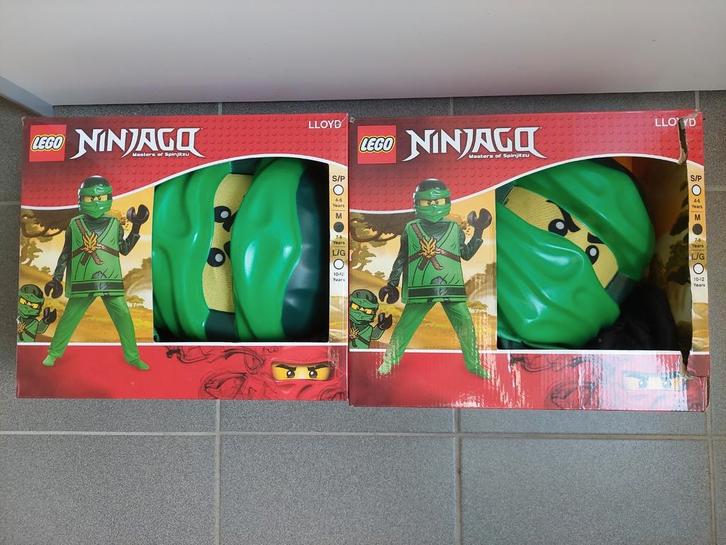 Verkleedkledij LEGO Ninjago Lloyd (7 à 8j): 2 stuks, Kinderen en Baby's, Carnavalskleding en Verkleedspullen, Zo goed als nieuw
