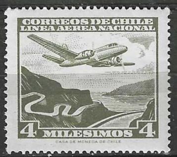 Chili 1960/1964 - Yvert 194PA - Vliegtuig en Snelweg (PF)