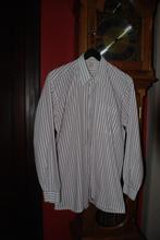 Wit en bordeauxrood „regular fit” shirt T40 Zeer goede staat, Kleding | Heren, Overhemden, Gedragen, Ophalen of Verzenden, Penney