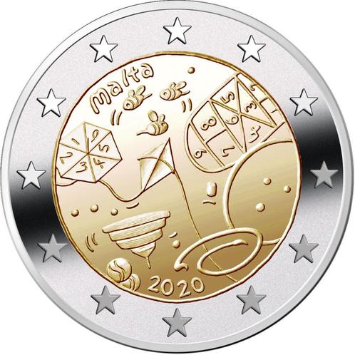 2 euro Malta 2020 - Games (Spelletjes) (UNC), Postzegels en Munten, Munten | Europa | Euromunten, Losse munt, 2 euro, Malta, Ophalen of Verzenden