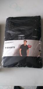 Nieuwe zwarte T-shirts Livergy XXL , 2X 5 stuks, Ophalen, Nieuw, Overige maten, Zwart