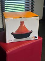 Tajine Cosy&Trendy Zwart/Oranje 30 cm inductie, Ophalen, Gietijzer, Overige typen, Nieuw