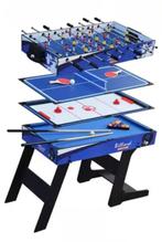 Voetbaltafel, Pooltafel, airhockey, tafeltennis 126-82-61 cm, Ophalen, Gebruikt