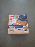 Nieuw in doos: houten spel optellen & aftrekken, Ophalen of Verzenden