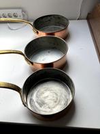 3 kopere steelpannen, Ophalen, Koper