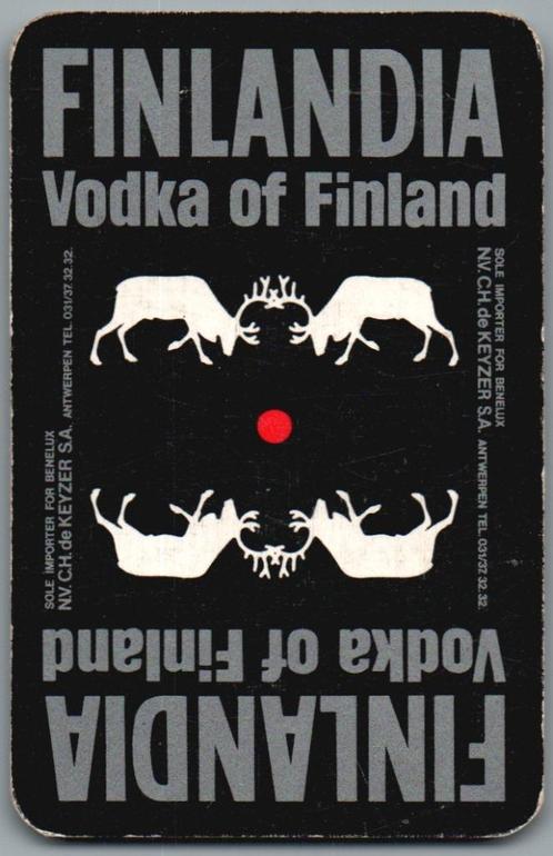 carte à jouer - LK8186 - Finlandia vodka, Collections, Cartes à jouer, Jokers & Jeux des sept familles, Comme neuf, Carte(s) à jouer