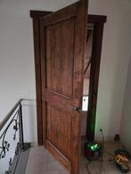 Massief eikenhouten binnendeuren met vintage handgrepen, Doe-het-zelf en Bouw, Deuren en Vliegenramen, Ophalen, Gebruikt, 80 tot 100 cm