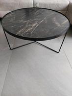 Ronde houten salontafel met gemarmerde patronen, Antiek en Kunst, Ophalen