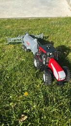 Tracteur 1/16 Valtra T191 avec remorque Bruder super état, Ophalen of Verzenden, Gebruikt, Tractor of Landbouw