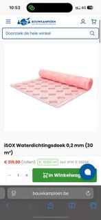 5x Cardimat isox rouleau 30m SDB, Doe-het-zelf en Bouw, Weegschalen, Ophalen, Nieuw, Overige typen