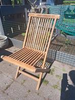 Klapstoel teak, Tuin en Terras, Ophalen, Zo goed als nieuw