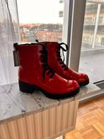 NIEUW - rode enkellaarsjes maat 37, Lage of Enkellaarzen, Nieuw, Ophalen of Verzenden, Rood