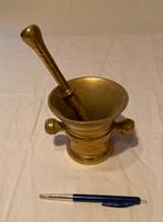Messing vijzel en stamper, Antiek en Kunst, Antiek | Brons en Koper, Ophalen