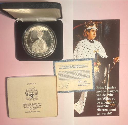 Silver proof large coin, Jamaica 25 dollar, Postzegels en Munten, Munten | Amerika, Losse munt, Noord-Amerika, Zilver, Ophalen of Verzenden