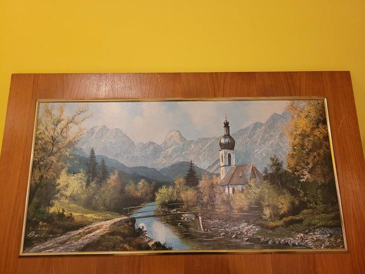 schilderij Oostenrijk, Antiek en Kunst, Kunst | Schilderijen | Klassiek, Ophalen of Verzenden