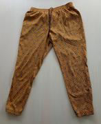 Okergele zomers broek zijdelook, maat L, Geel, Maat 42/44 (L), Ophalen of Verzenden, Lang