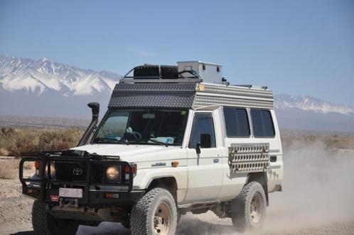 Toyota Land Cruiser HZJ78 Overland Camper, Caravans en Kamperen, Mobilhomes, Particulier, Bus-model, tot en met 2, Overige merken