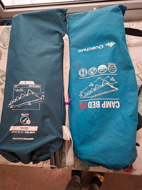 2x veldbed decathlon, Caravans en Kamperen, Tenten, Zo goed als nieuw, Ophalen