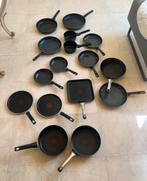 Complete set 16 pannen – Tefal & GreenPan, Huis en Inrichting, Keuken | Potten en Pannen, Ophalen, Zo goed als nieuw, Overige materialen