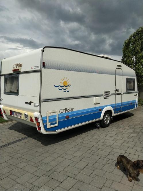 caravan polar, Caravans en Kamperen, Caravans, Particulier, tot en met 5, 1250 - 1500 kg, Standaardzit, Polar, Lengtebed, Omvormbare zithoek