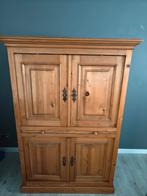 Massive grenen computer/tv kast te koop., Huis en Inrichting, Ophalen, 70 tot 120 cm, 120 tot 170 cm, Zo goed als nieuw