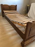 Eiken bed 90x200 met verstelbare latenbodem, Antiek en Kunst, Ophalen
