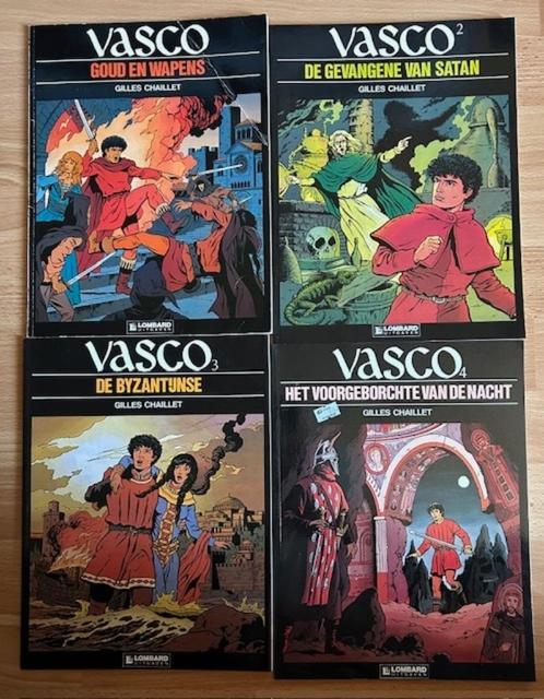 LOT VASCO 1 TOT EN MET 25 - CHAILLET - KUIFJE gesigneerd, Boeken, Stripverhalen, Gelezen, Meerdere stripboeken, Ophalen of Verzenden