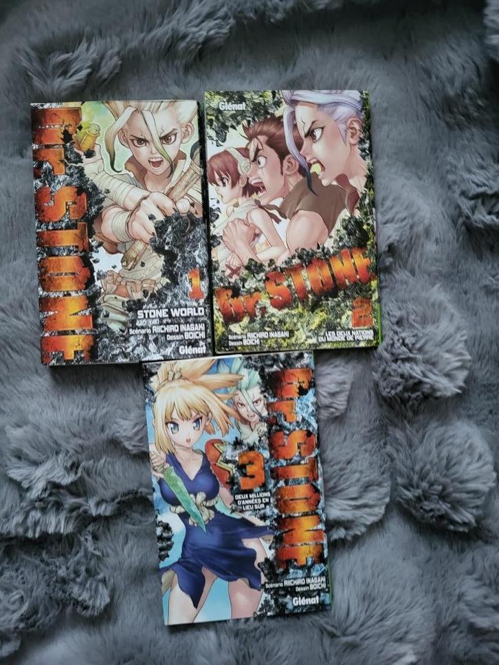 Lot manga Dr. Stone 1 à 3, Boeken, Strips | Comics, Zo goed als nieuw, Meerdere comics, Japan (Manga), Ophalen