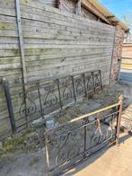 Antiek lang smeedijzeren hekwerk / ballustrade, Tuin en Terras, Tuinhekken en Hekwerk, Ophalen of Verzenden