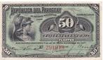 Paraguay, 50 centavos, 1907, XF, Timbres & Monnaies, Billets de banque | Amérique, Amérique du Sud, Envoi, Billets en vrac