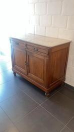 Mooie dressoir met blad in marmer, Ophalen, Gebruikt, 100 tot 150 cm, Vintage antiek