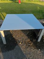 Glazen tuintafel T&T Design, Tuin en Terras, Tuintafels, Ophalen, Gebruikt, Vierkant, Aluminium
